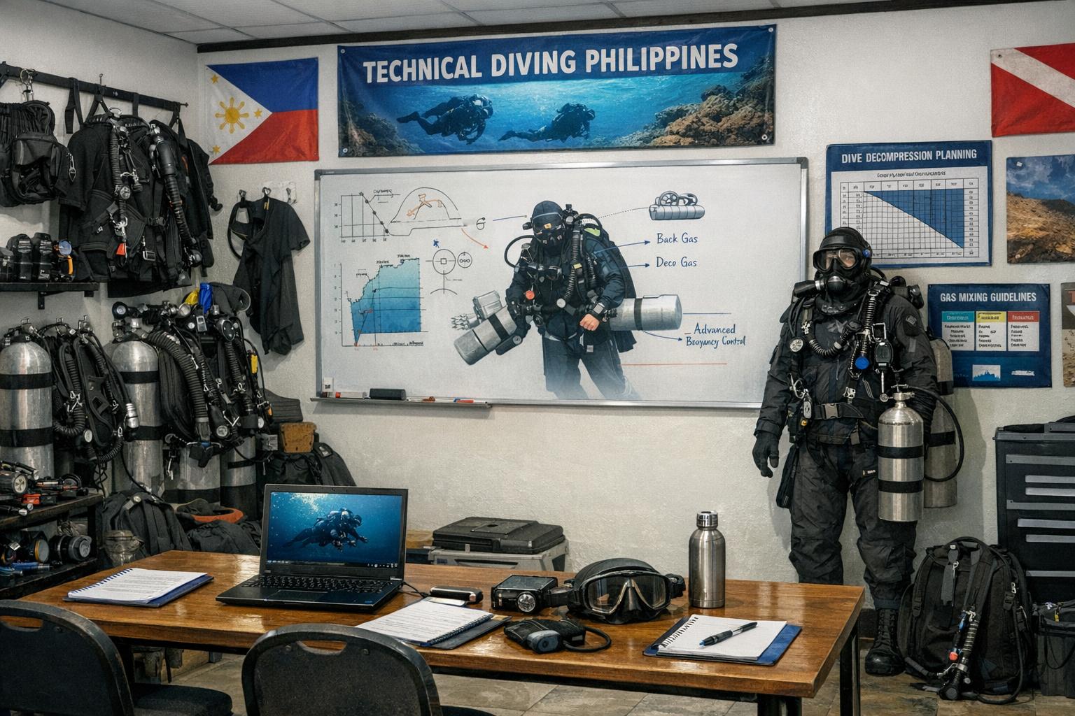 Advanced dive sites in Tubbataha