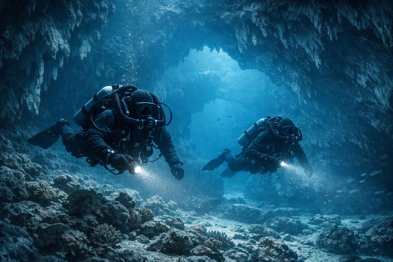 Exploring underwater canyons and trenches